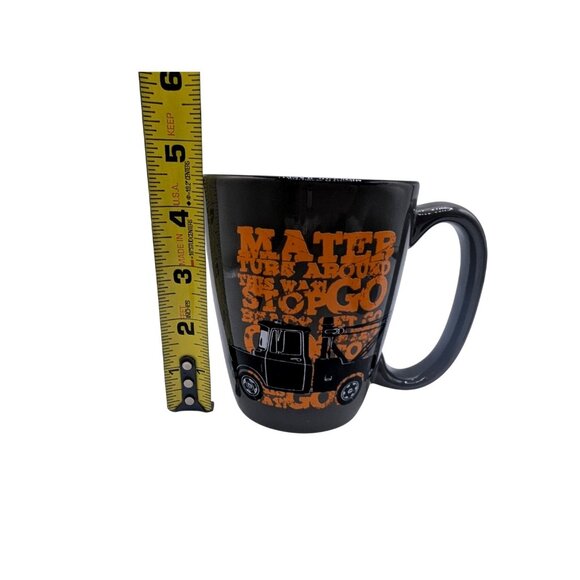 MATER COFFEE CUP MUG DISNEY STORE PIXAR CARS GRAY ORANGE - Picture 5 of 7